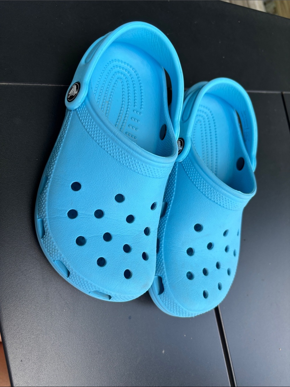 CROCS Kids Bright Blue Slip-On Clogs